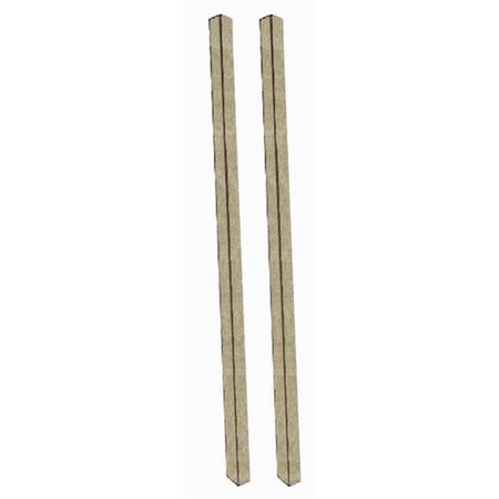 Aarco Aarco Products  Inc. DPP-8 Weathered Wood Plastic Lumber Post Set 4 in. x 4 in. x 120 in. DPP-8